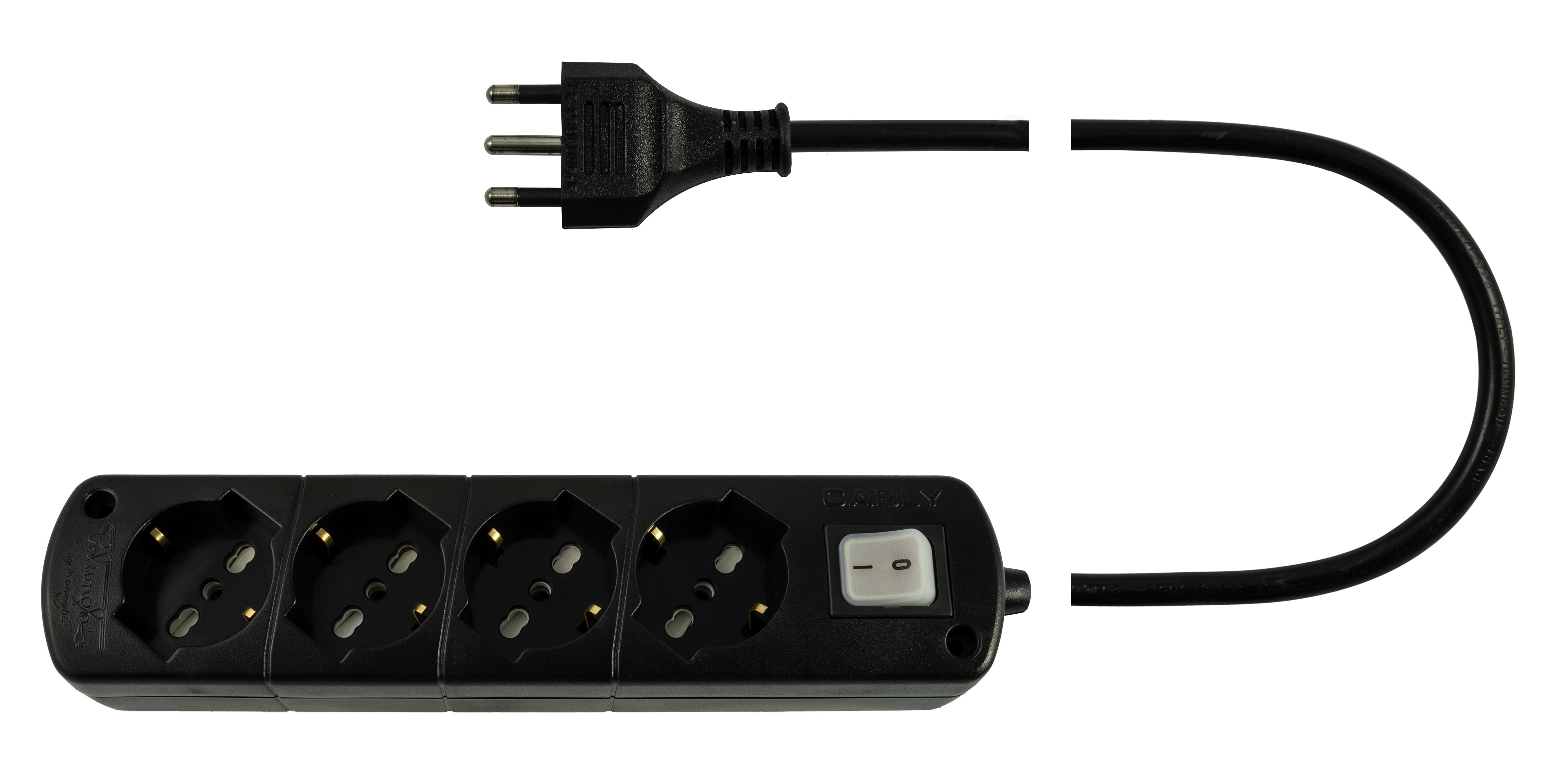 LE PROLUNGHE SAS PRG294/3-N CABLY U.4U C/INT 3G1.50 SP16A MT.3 NE