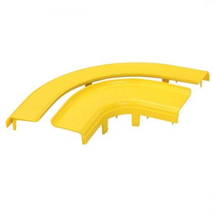 PANDUIT PANFRRASC4LYL THE FIBERRUNNER 4X4 HORIZONTAL RIGHT-ANG