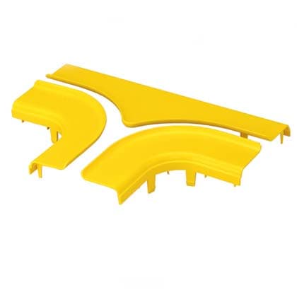 PANDUIT PANFRTSC4LYL THE FIBERRUNNER 4X4 HORIZONTAL TEE SPLIT