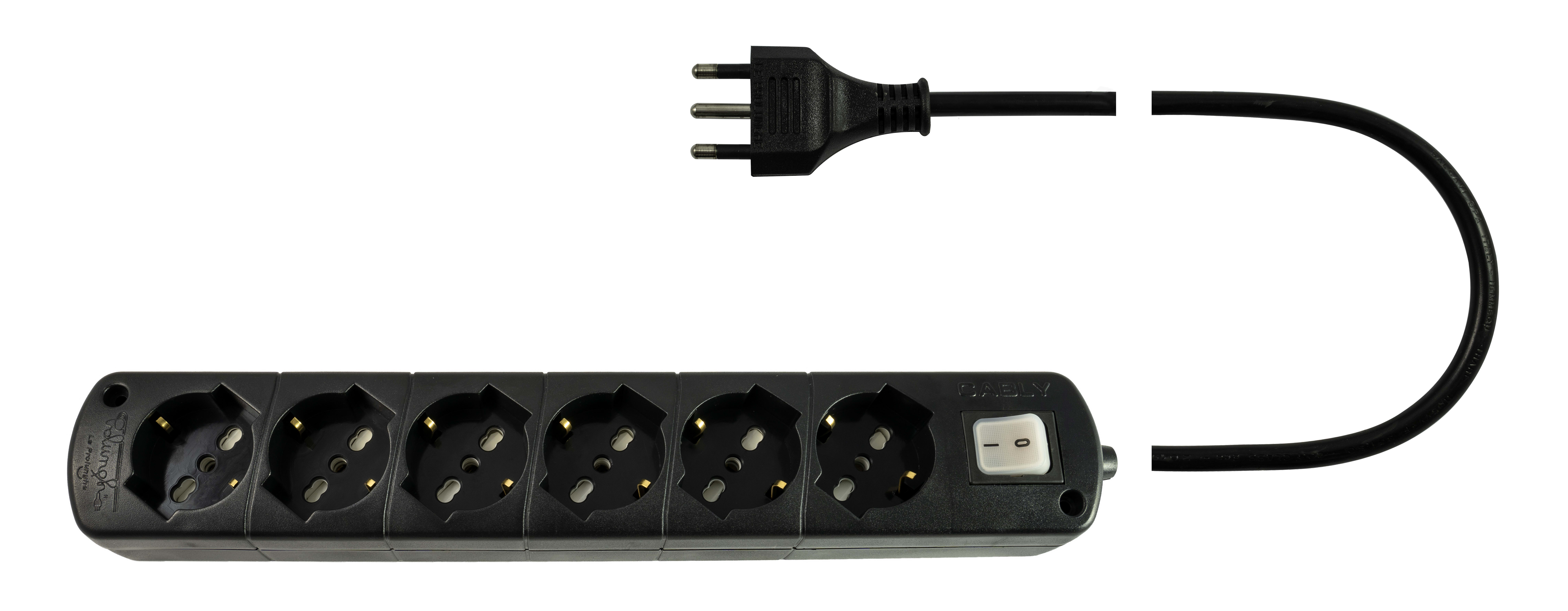 LE PROLUNGHE SAS PRG296/N CABLY U.6U C/INT 3G1.50 SP16A MT.1.50 NE