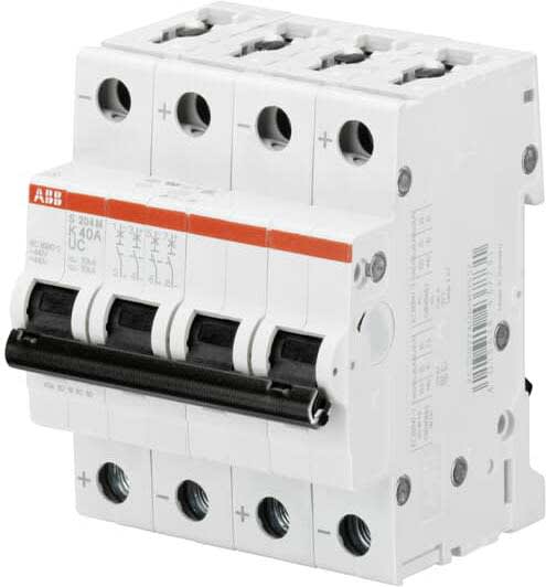 ABB SPA - ABBS204MZ40UC S204MUC Z 40 INTERRUTTORE AUTOM CA-CC 4P