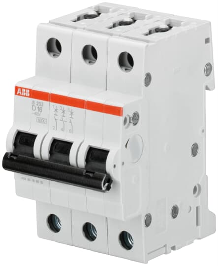 ABB SPA - ABBS530835 S203 D 1,6 INTERRUTTORE AUTOMATICO 6KA 3P