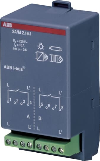ABB SPA ABBEJ 273 2 SA/M2.16.1, MODULO USCITA, 2 CANALI, 16A