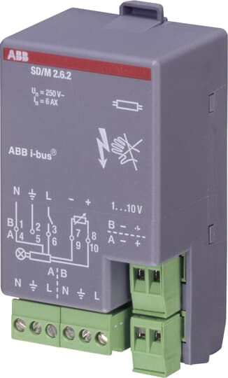 ABB SPA - ABBEJ 275 7 SD/M2.6.2, DIMMER/ON-OFF, 2 CANALI, 6A