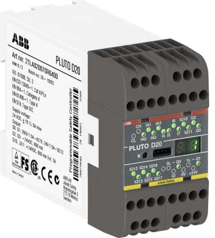 ABB SPA - ABB2TLA020070R6400 PLUTO D20 PLC DI SICUREZZA BUS