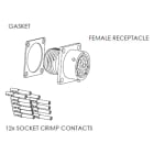 ABB SPA ABB2TLA020003R0800 JSHK1-A FEMALE CHASSIS PLUG