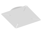 LINEA LIGHT (ILED) - ILD64358 TOUR BOX-Q 75W+75W ON/OFF BG