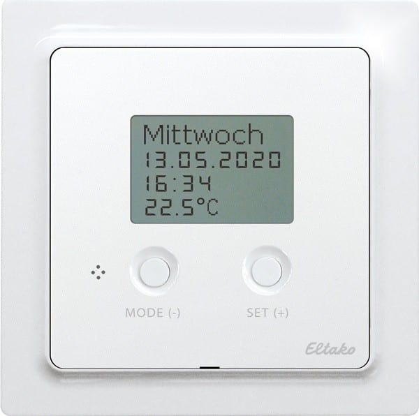ELTAKO EAK30055797 Regolatore di temperatura wireless Air+Floor bianco puro lucido