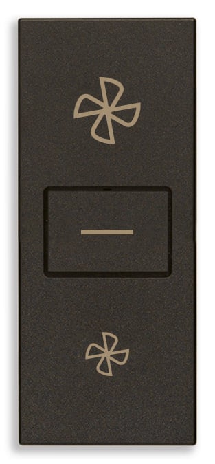 VIMAR SPA - VIW30063.G Commutatore 1P 10AX fan-coil nero