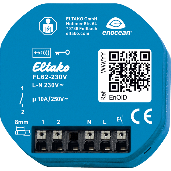 ELTAKO - EAK30100532 ATTUATORE WIRELESS AD IMPULSI 10A LIBER