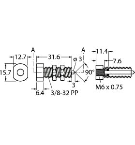 TURCK BANNER SRL - TUK3023268 TGR3/8MPFMQ