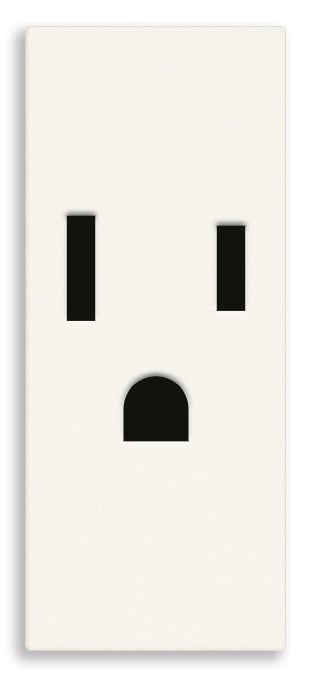 VIMAR SPA - VIW30242.B PRESA SICURY 2P+T 15A USA BIANCO