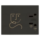 VIMAR SPA VIW30290.G PRESA PER RASOIO 230V NERO