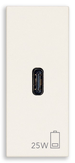 VIMAR SPA - VIW30292.C25B Alimentatore USB C PD 25W bianco