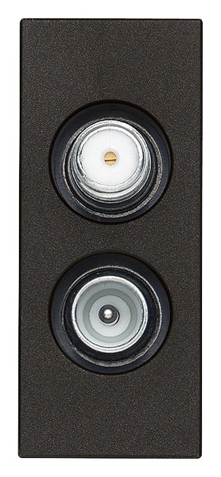 VIMAR SPA - VIW30302.01G Presa TV-RD-SAT diretta 2usc. nero