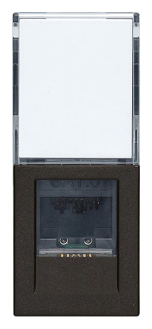 VIMAR SPA - VIW30339.13G Presa RJ45 Netsafe Cat6 UTP nero