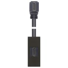 VIMAR SPA VIW30346.HG PRESA HDMI 2.1B CON CAVO A 90° NERO