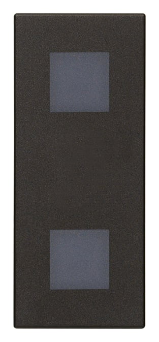 VIMAR SPA - VIW30388.G DOPPIA SPIA DIFFUSORE NEUTRO NERO