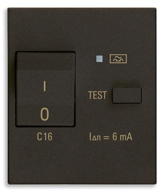 VIMAR SPA - VIW30411.166G INTERRUTTORE MT DIFF.1P+N C16 6MA NERO