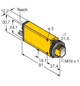 TURCK BANNER SRL - TUK3055898 Fotoelectrico SMU31 Emettitore 30m cavo
