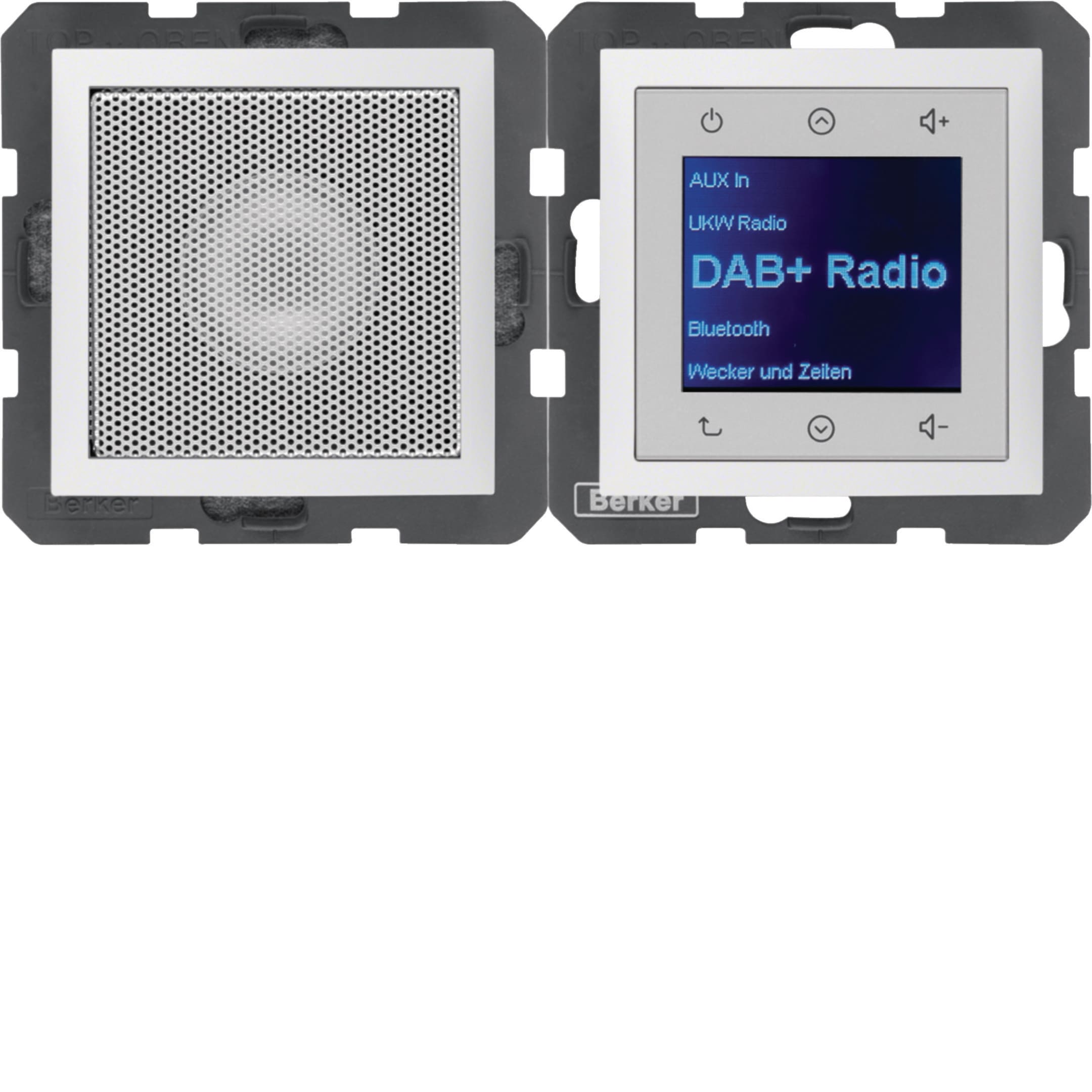BERKER - BRK30809909 RADIO TOUCH+ALTOP.DAB+/BLE S.1 BIA.PL.OP