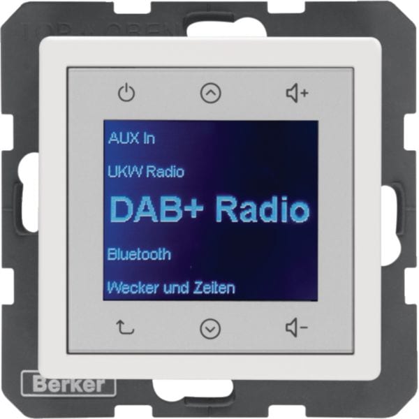 BERKER - BRK30846089 RADIO TOUCH DAB+/BLE Q.X BIANCO POL.VELL