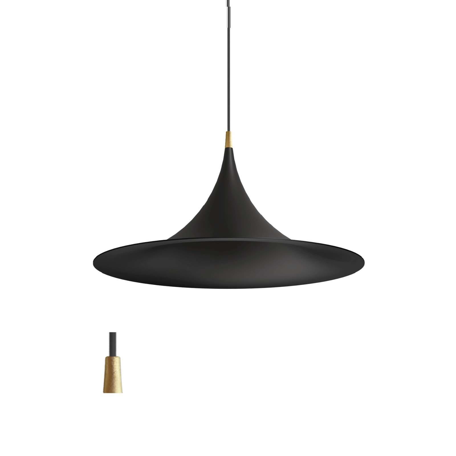 LINEA LIGHT (ILED) - ILDCA025AUBEZZ MORGANA TEXT BLACK BRUSHED GOLD