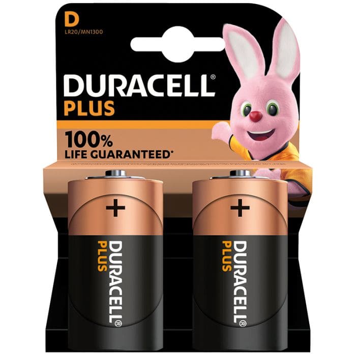 ELCART DISTRIBUTION ERT302415000 2 PZ PILE TIPO D 1,5V DURACELL