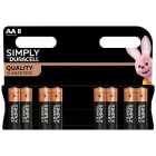 ELCART DISTRIBUTION ERT302530000 8 PZ PILE AA DURACELL SIMPLY BL.
