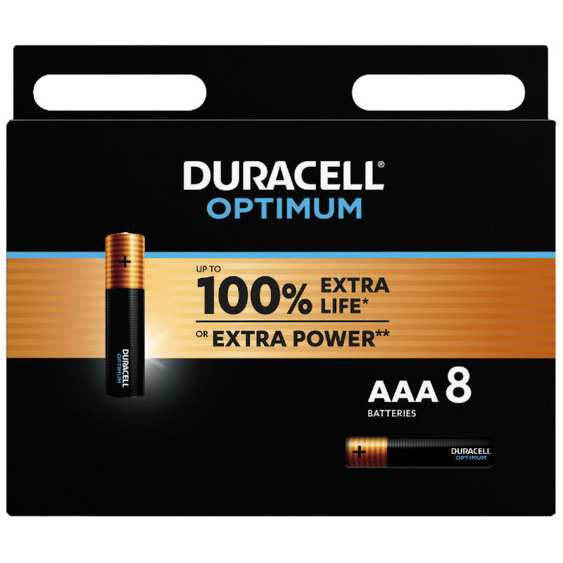 ELCART DISTRIBUTION - ERT302541000 8 PZ PILE AAA DURACELL OPTIMUM