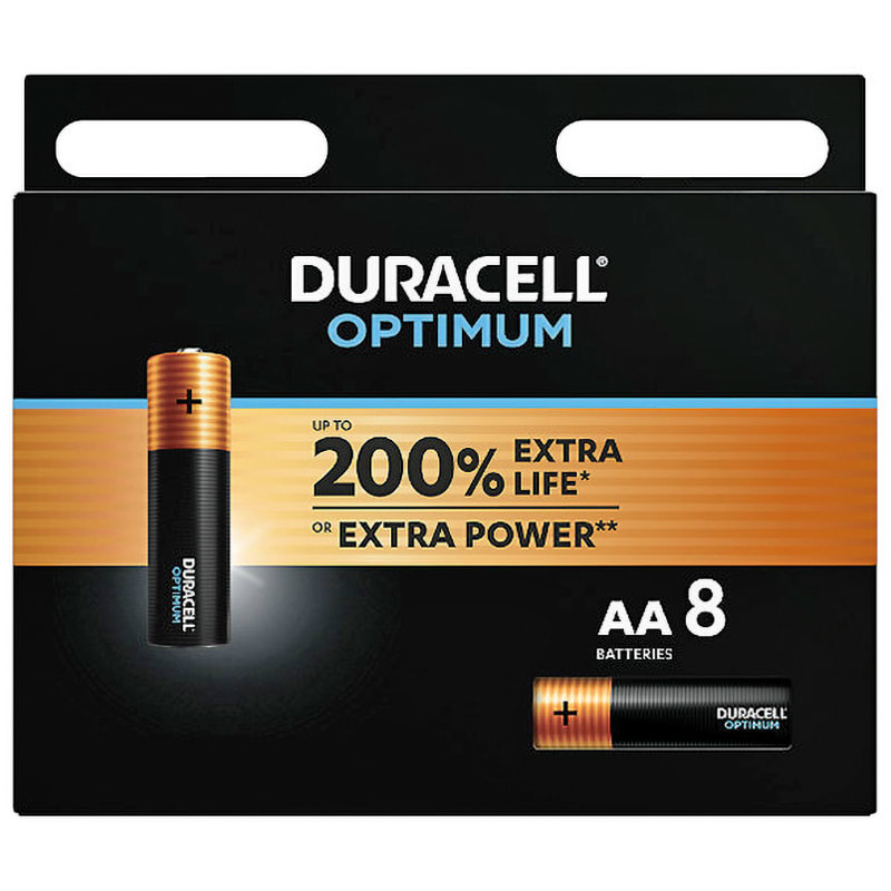 ELCART DISTRIBUTION ERT302543000 8 PZ PILE AA DURACELL OPTIMUM