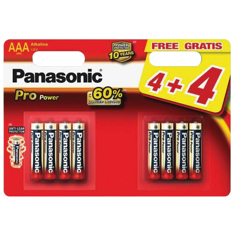 ELCART DISTRIBUTION ERT303031000 PILA AAA PROPOWER PANASONIC BL4+4