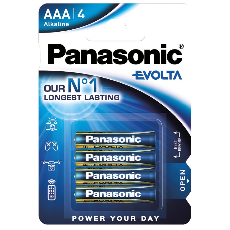 ELCART DISTRIBUTION ERT303045000 PILA AAA EVOLTA PANASONIC BL.4