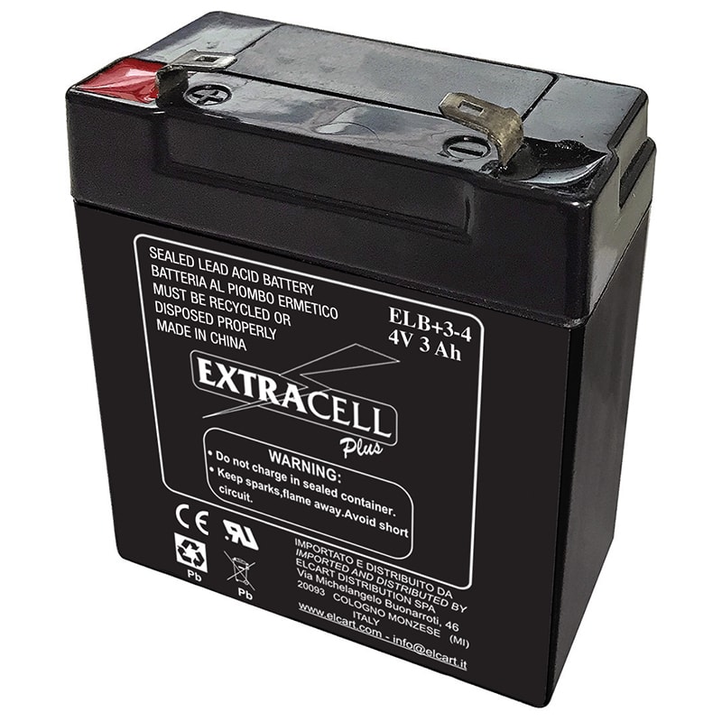 ELCART DISTRIBUTION ERT300502000 BATT.EXTRACELL PB 4V 3AH PLUS