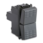 MASTER SRL MST31021 MODO PULS.DOPPIO 1P NO/NC+1P NO GRIGI
