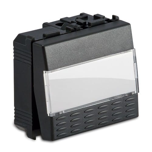 MASTER SRL MST31040 MODO PULSANTE PORTANOME 1P 16A GRIGIO