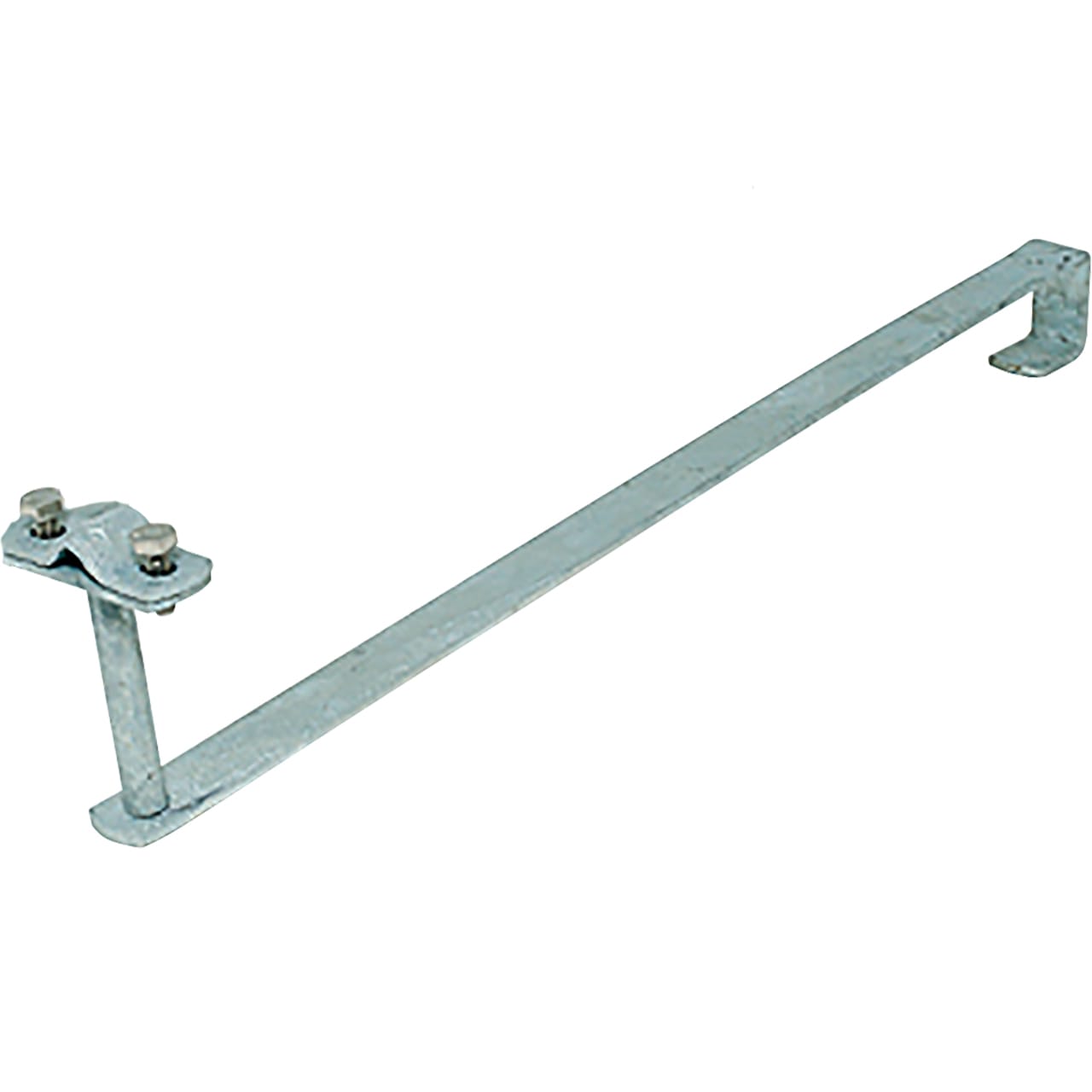 JUPITER SATI - JUP3111301 Supporto angolato per tegole in acciaio zincato dimensioni 420x20x3 mm tondo diam. 8-10 mm