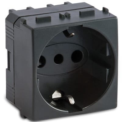 MASTER SRL - MST31175 MODO PRESA P30 SCHUKO 2P+T 16A GRIGIO