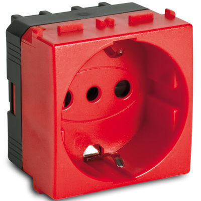 MASTER SRL - MST31175R MODO PRESA P30 SCHUKO 2P+T 16A ROSSO