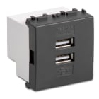 MASTER SRL - MST31213.2 MODO ALIMENTATORE 2 USB 5V 4A 2M. GRIGIO