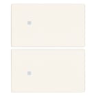 VIMAR SPA - VIW31480.2B Due mezzi tasti 2M neutro pers. bianco