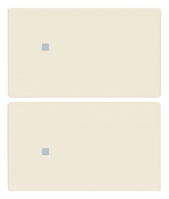 VIMAR SPA - VIW31480.2C Due mezzi tasti 2M neutro pers. canapa