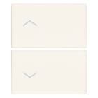 VIMAR SPA - VIW31480.2FB Due mezzi tasti 2M simboli frecce bianco