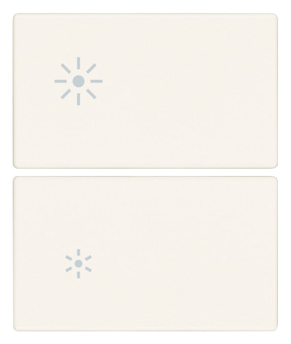 VIMAR SPA - VIW31480.2RB Due mezzi tasti 2M dimmer bianco