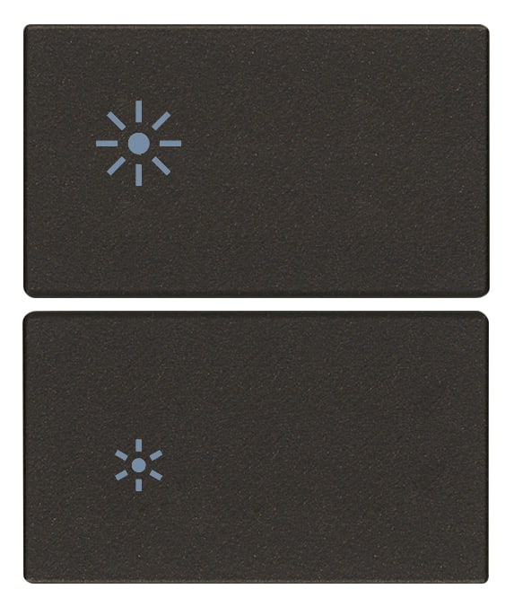 VIMAR SPA - VIW31480.2RG Due mezzi tasti 2M dimmer nero