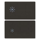 VIMAR SPA - VIW31480.2RG Due mezzi tasti 2M dimmer nero