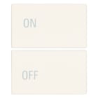 VIMAR SPA - VIW31480.2YB Due mezzi tasti 2M simboli ON/OFF bianco