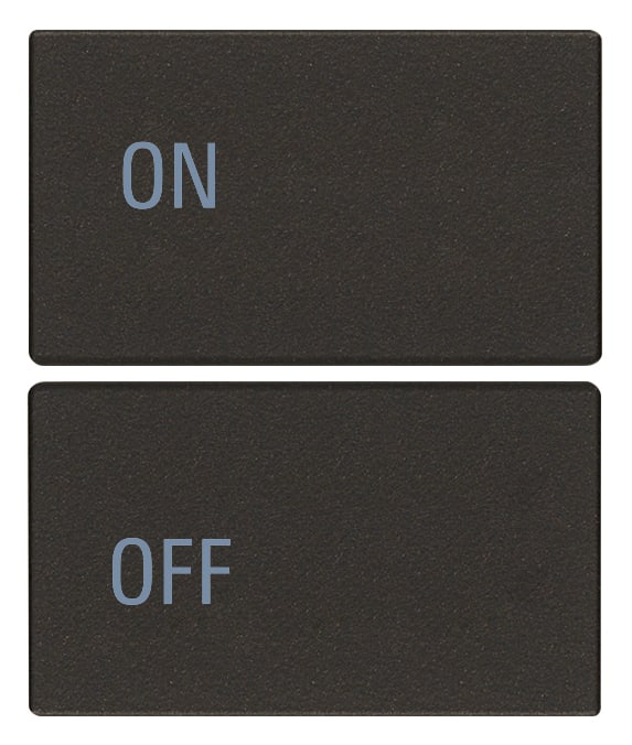 VIMAR SPA - VIW31480.2YG DUE MEZZI TASTI 2M SIMBOLI ON/OFF NERO