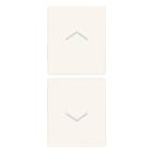 VIMAR SPA - VIW31480.FB Due mezzi tasti 1M simboli frecce bianco