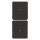 VIMAR SPA - VIW31480.G Due mezzi tasti 1M neutro pers. nero